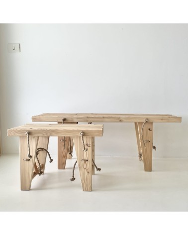 EcoBench 120 cm Lärche - Sitzbank - AUSSTELLUNGSMODELL EcoFurn Kitatori Schweiz kaufen