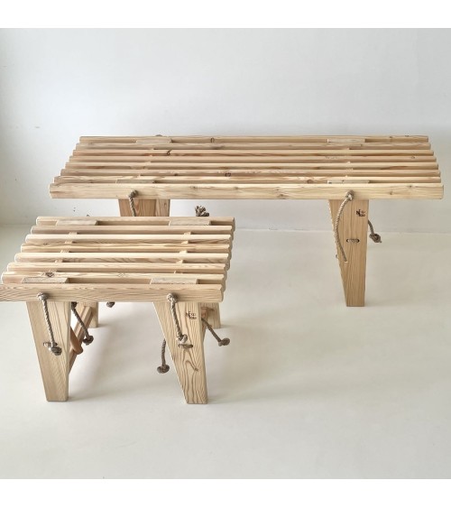EcoBench 120 cm Lärche - Sitzbank - AUSSTELLUNGSMODELL EcoFurn Kitatori Schweiz kaufen