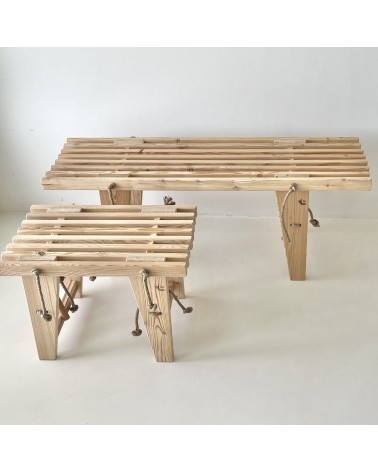 EcoBench 120 cm Lärche - Sitzbank - AUSSTELLUNGSMODELL EcoFurn Kitatori Schweiz kaufen