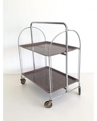 Carrello portavivande Gerlinol - Motivo floreale kitatori mobili Oggetto di design vintage svizzera