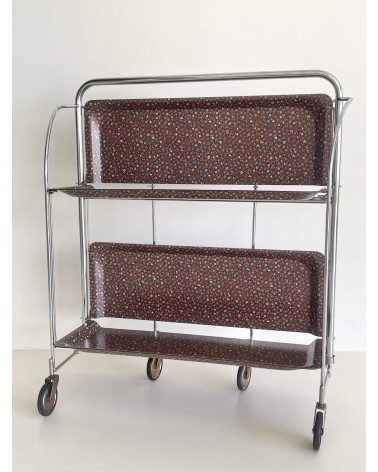 Carrello portavivande Gerlinol - Motivo floreale kitatori mobili Oggetto di design vintage svizzera