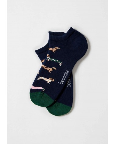 BePets - Socquettes femme, homme - Chiens, Teckels Besocks jolies pour femme originales pour homme chausset rigolotes drole S...