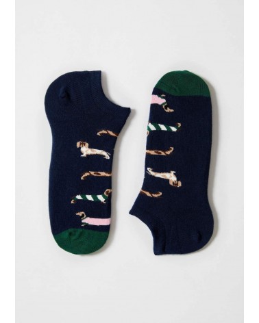 BePets - Ankle sock for women & men - Dog pattern, Dachshund Besocks funny crazy cute cool best pop socks for women men