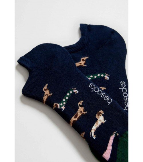 BePets - Ankle sock for women & men - Dog pattern, Dachshund Besocks funny crazy cute cool best pop socks for women men