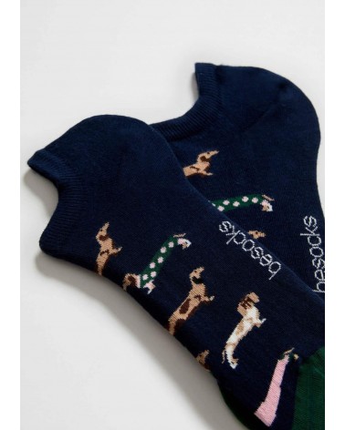 BePets - Ankle sock for women & men - Dog pattern, Dachshund Besocks funny crazy cute cool best pop socks for women men