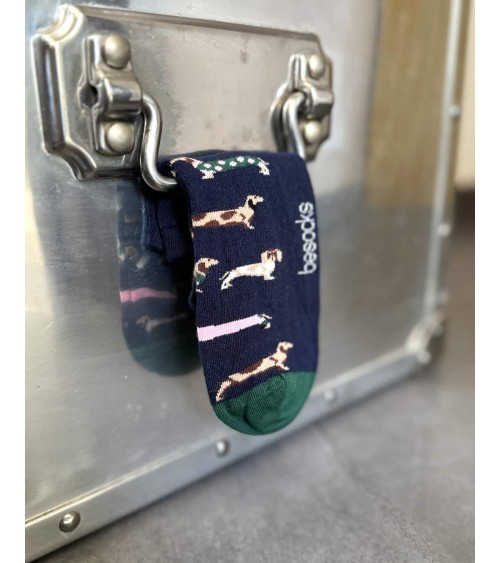 BePets - Sneaker Socken Damen, Herren - Motiv Hund, Dackel Besocks socke kuschelsocken für damen lustig herren farbige coole ...