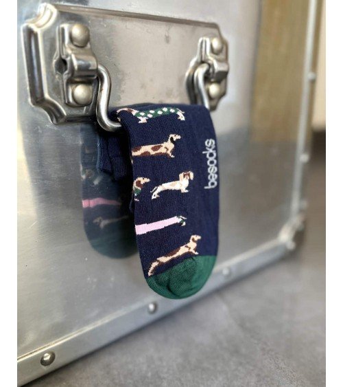 BePets - Sneaker Socken Damen, Herren - Motiv Hund, Dackel Besocks socke kuschelsocken für damen lustig herren farbige coole ...