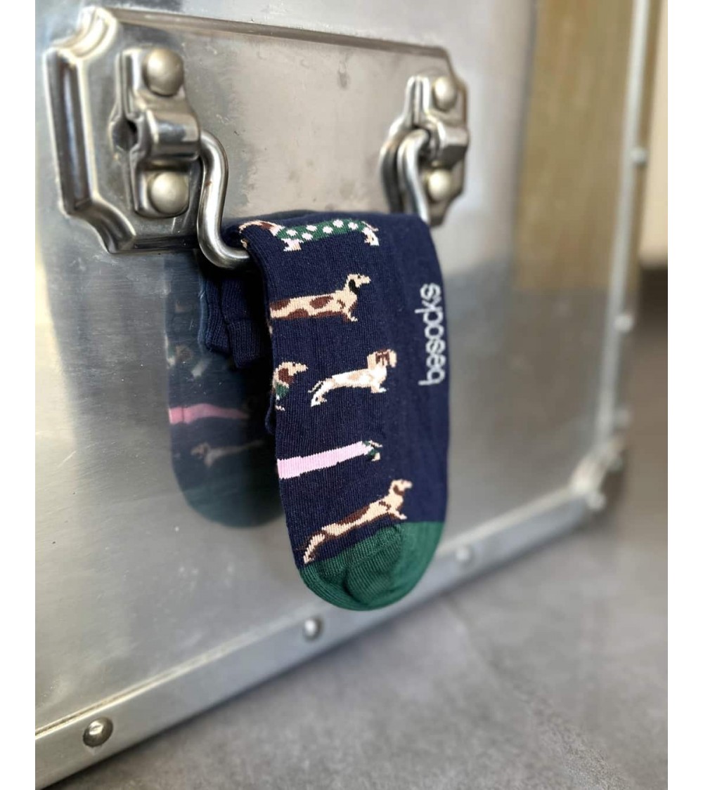 BePets - Sneaker Socken Damen, Herren - Motiv Hund, Dackel Besocks socke kuschelsocken für damen lustig herren farbige coole ...