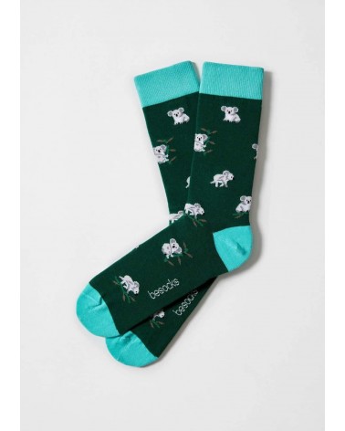 Be Koala - Lustige Socken mit Motiv aus Bio Baumwolle - Grün Besocks socke kuschelsocken für damen lustig herren farbige cool...