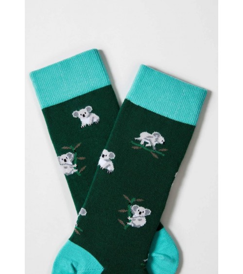 Be Koala - Lustige Socken mit Motiv aus Bio Baumwolle - Grün Besocks socke kuschelsocken für damen lustig herren farbige cool...