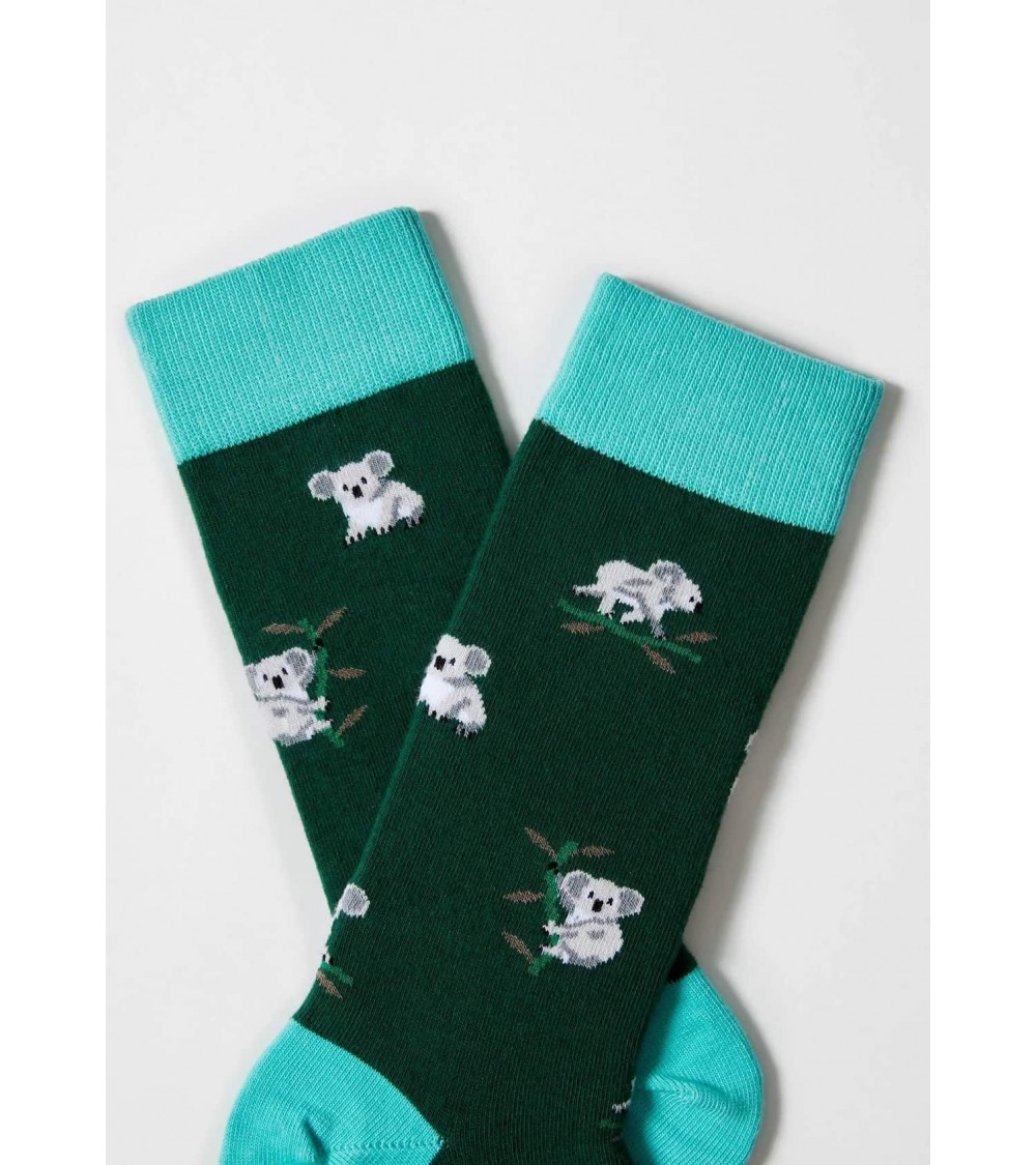 Be Koala - Lustige Socken mit Motiv aus Bio Baumwolle - Grün Besocks socke kuschelsocken für damen lustig herren farbige cool...