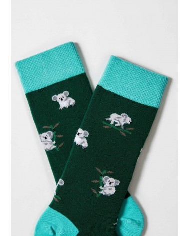 Be Koala - Lustige Socken mit Motiv aus Bio Baumwolle - Grün Besocks socke kuschelsocken für damen lustig herren farbige cool...