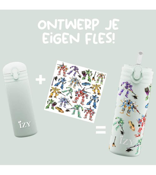Transformers - Kinder Thermo Trinkflasche - Grün IZY Bottles trink thermos flaschen wasserflaschen sport kaufen