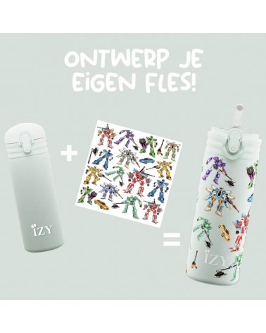 Transformers - Kinder Thermo Trinkflasche - Grün IZY Bottles trink thermos flaschen wasserflaschen sport kaufen
