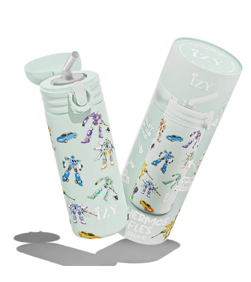 Transformers - Kids insulated water bottle - Green IZY Bottles best water bottle