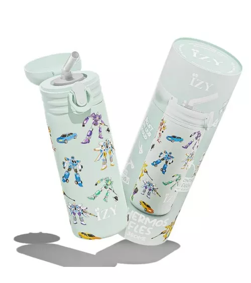 Transformers - Kids insulated water bottle - Green IZY Bottles best water bottle