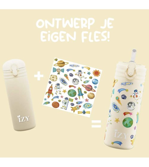 Space - Kids insulated water bottle IZY Bottles best water bottle