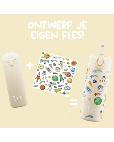 Space - Kids insulated water bottle IZY Bottles best water bottle