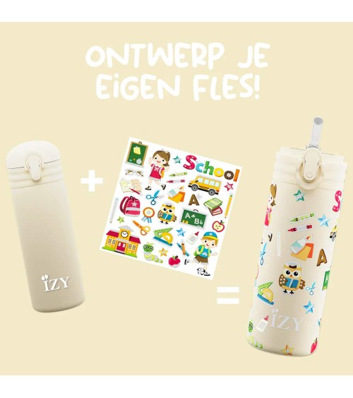 School - Kids insulated water bottle IZY Bottles best water bottle