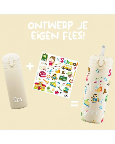 School - Kids insulated water bottle IZY Bottles best water bottle