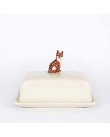 Fuchs - Butterdose aus Keramik, Butterglocke Quail Ceramics butterdosen kaufen