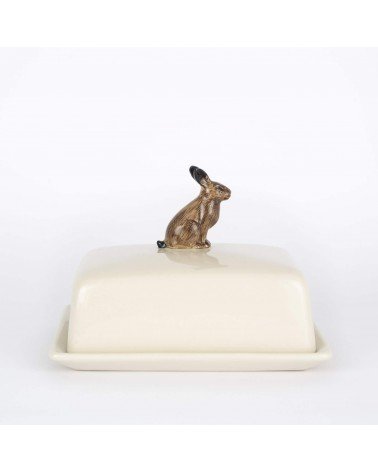 Hare - Ceramic butter dish Quail Ceramics