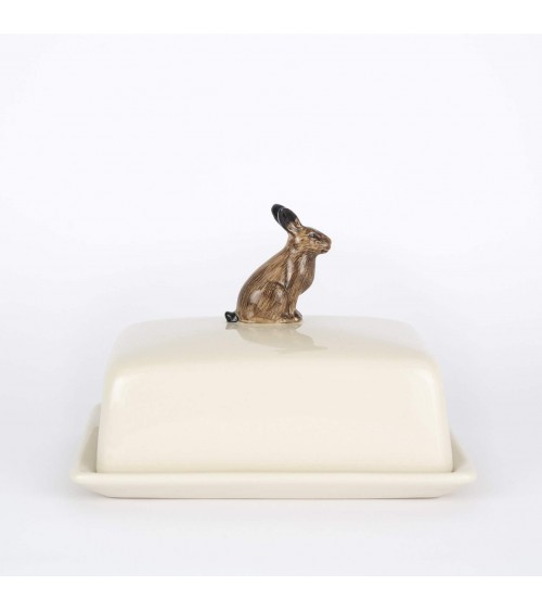 Lepre - Porta burro in ceramica Quail Ceramics da tavola