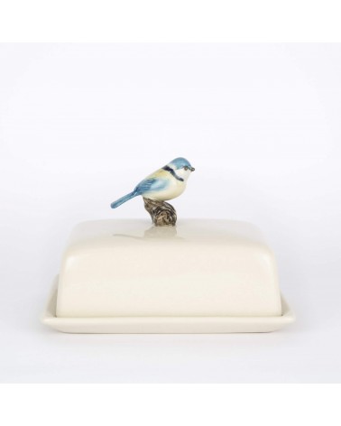 Blaumeise - Butterdose aus Keramik, Butterglocke Quail Ceramics butterdosen kaufen
