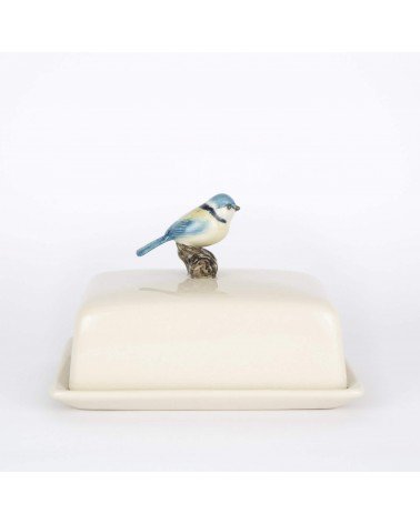 Blaumeise - Butterdose aus Keramik, Butterglocke Quail Ceramics butterdosen kaufen