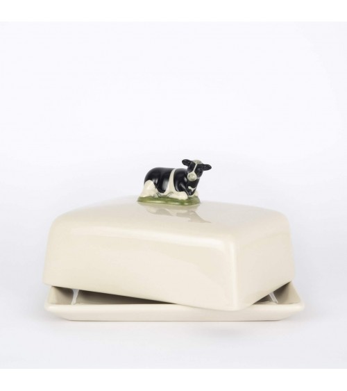Holstein Kuh - Butterdose aus Keramik, Butterglocke Quail Ceramics butterdosen kaufen