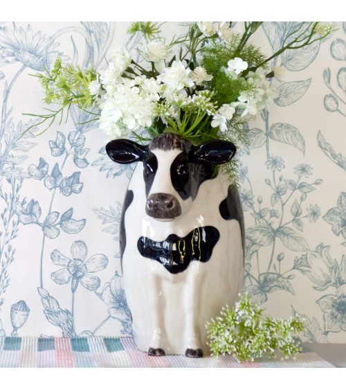 Holstein Kuh - Blumenvase, Grosse Vase Quail Ceramics vasen deko blumenvase blume vase design dekoration spezielle schöne kit...