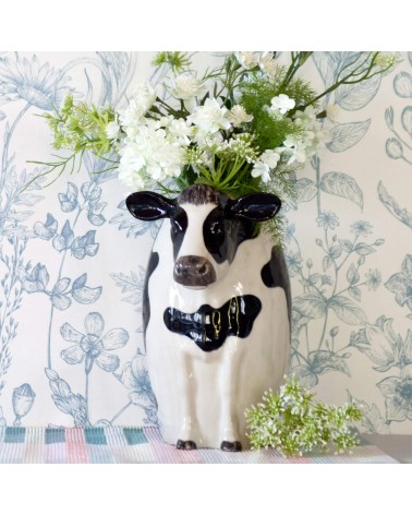 Holstein Kuh - Blumenvase, Grosse Vase Quail Ceramics vasen deko blumenvase blume vase design dekoration spezielle schöne kit...