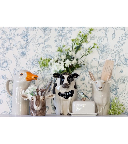 Holstein Kuh - Blumenvase, Grosse Vase Quail Ceramics vasen deko blumenvase blume vase design dekoration spezielle schöne kit...