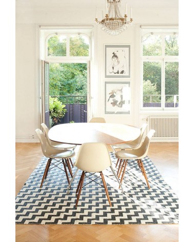 Tapis Vinyle - GUNNEL Noir Brita Sweden tapis scandinave en vinyle lavable en machine de cuisine exterieur salon couloir