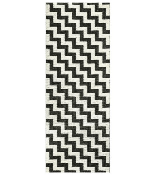 Vinyl Rug - GUNNEL Black Brita Sweden cool vinyl rugs runner for kitchen washable outdoor rugs