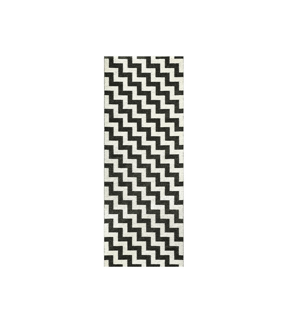 Tapis Vinyle - GUNNEL Noir Brita Sweden tapis scandinave en vinyle lavable en machine de cuisine exterieur salon couloir