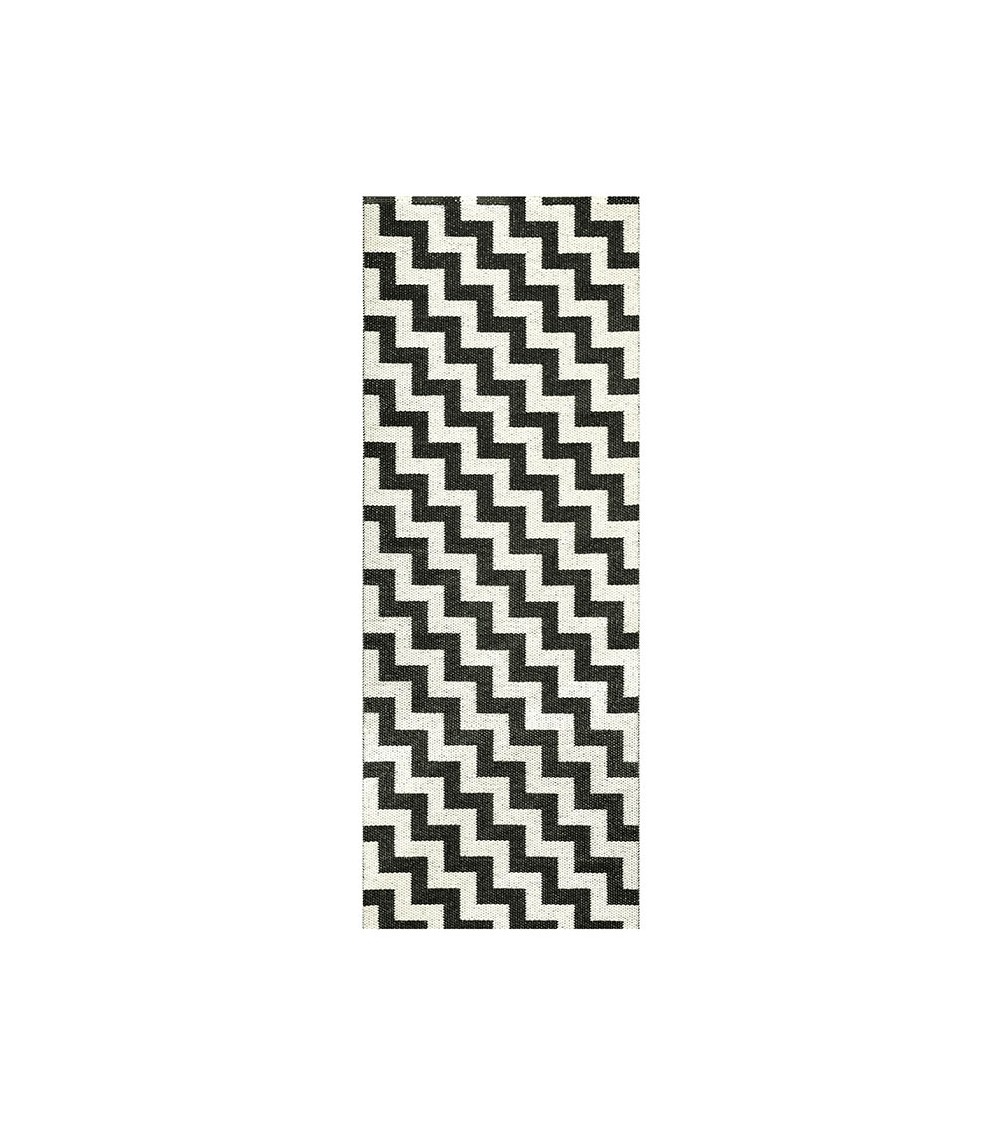 Vinyl Rug - GUNNEL Black Brita Sweden cool vinyl rugs runner for kitchen washable outdoor rugs