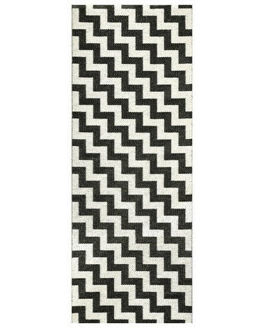 Tapis Vinyle - GUNNEL Noir Brita Sweden tapis scandinave en vinyle lavable en machine de cuisine exterieur salon couloir