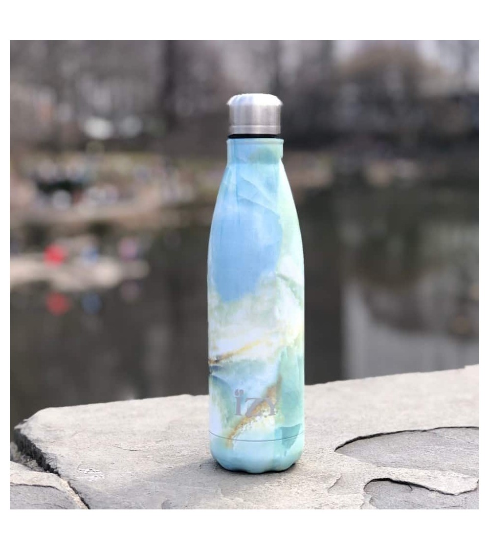 Marble green - Thermos Bootle 500 ml IZY Bottles best water bottle