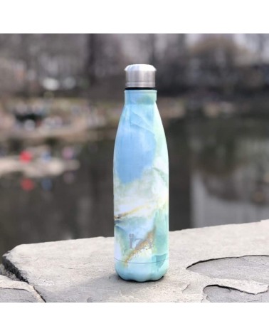 Marble green - Thermos Bootle 500 ml IZY Bottles best water bottle