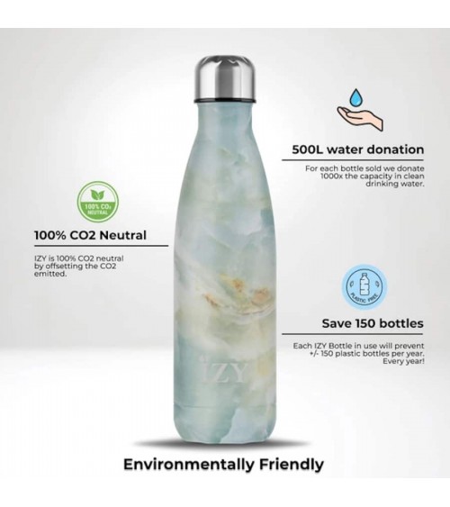Marmo verde - Bottiglia isolata 500 ml IZY Bottles borracce termiche