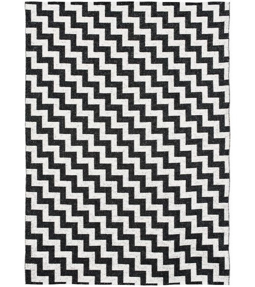 Tapis Vinyle - GUNNEL Noir Brita Sweden tapis scandinave en vinyle lavable en machine de cuisine exterieur salon couloir