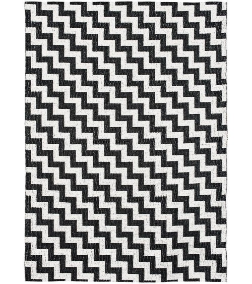 Vinyl Rug - GUNNEL Black Brita Sweden cool vinyl rugs runner for kitchen washable outdoor rugs