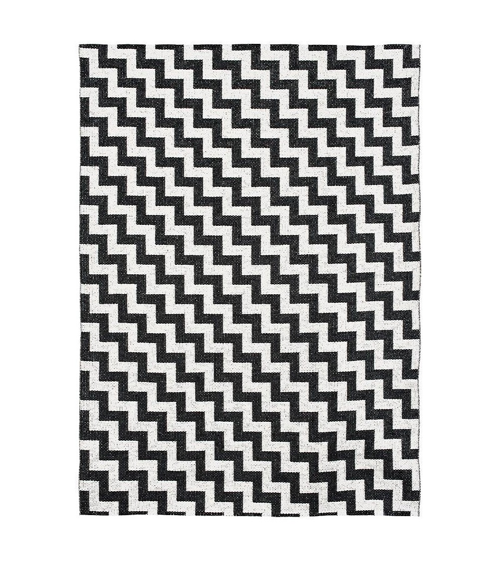 Tapis Vinyle - GUNNEL Noir Brita Sweden tapis scandinave en vinyle lavable en machine de cuisine exterieur salon couloir