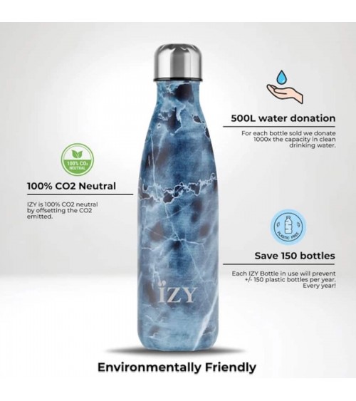 Marmo blu - Bottiglia isolata 500 ml IZY Bottles borracce termiche