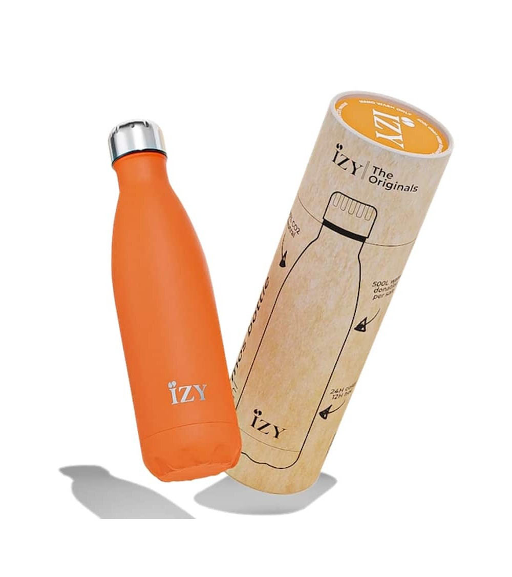 Arancione - Bottiglia isolata 500 ml IZY Bottles borracce termiche