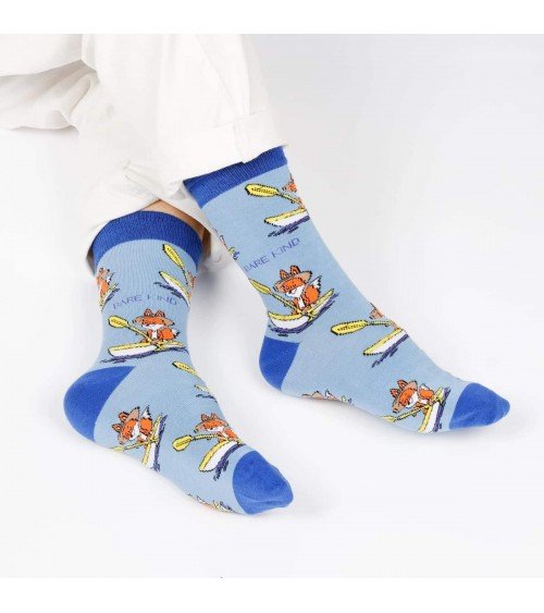 Rette die Füchse - Bambus Socken Bare Kind socke kuschelsocken für damen lustig herren farbige coole socken