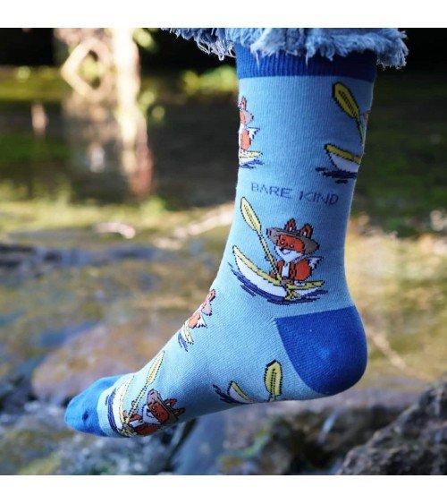 Rette die Füchse - Bambus Socken Bare Kind socke kuschelsocken für damen lustig herren farbige coole socken