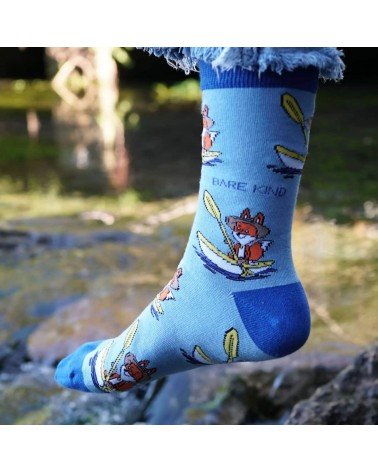 Rette die Füchse - Bambus Socken Bare Kind socke kuschelsocken für damen lustig herren farbige coole socken