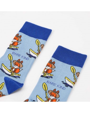 Rette die Füchse - Bambus Socken Bare Kind socke kuschelsocken für damen lustig herren farbige coole socken